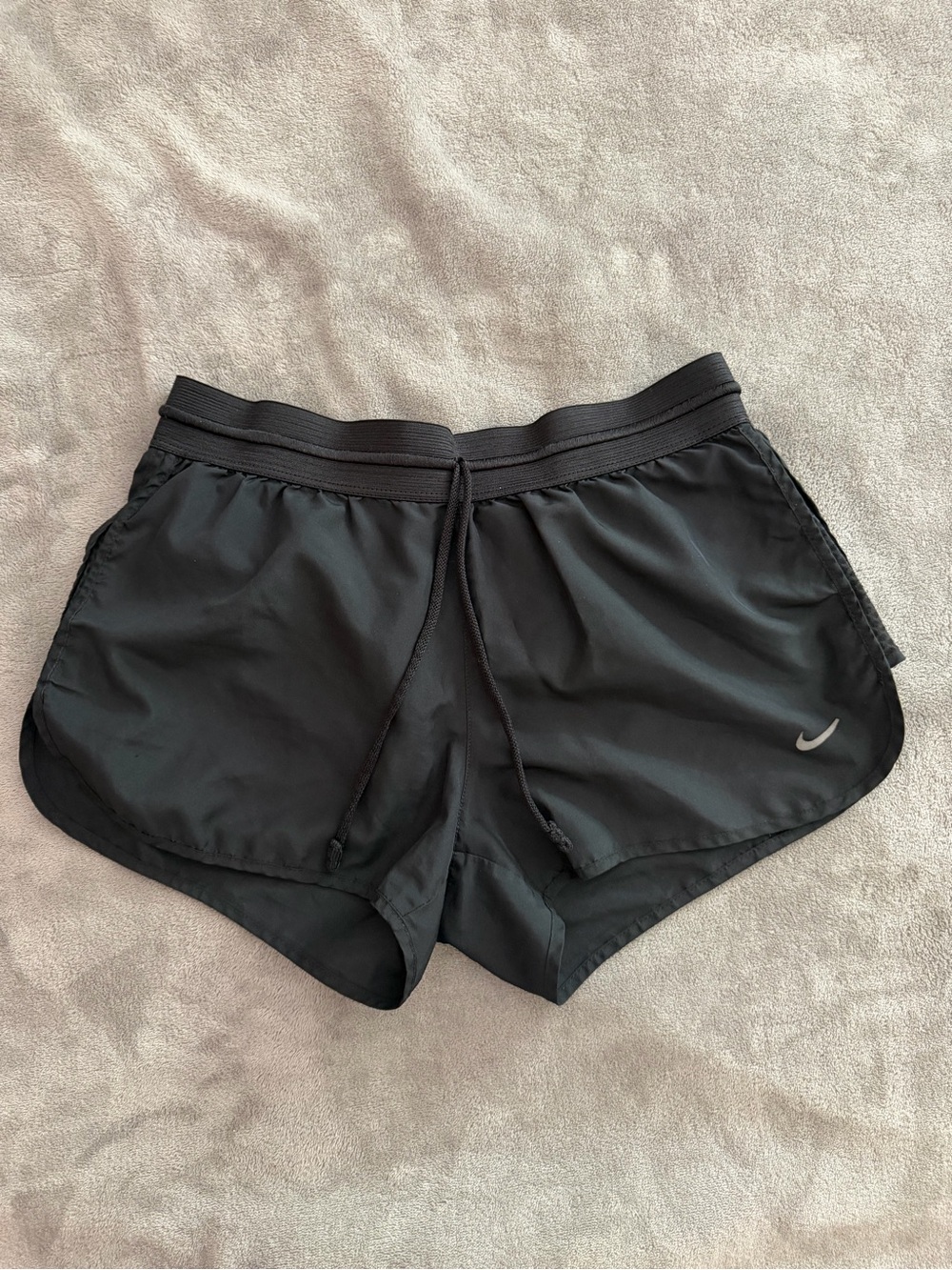 Nike Black Women's Athletic Shorts with Reflective Swoosh
